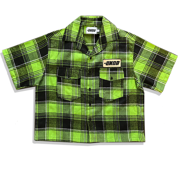 Fear No Evil Flannel Green