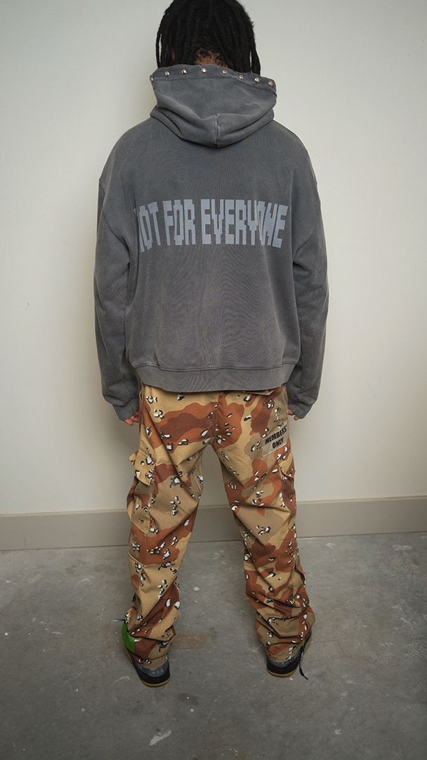 LOVE KILLS STUDDED HOODIE