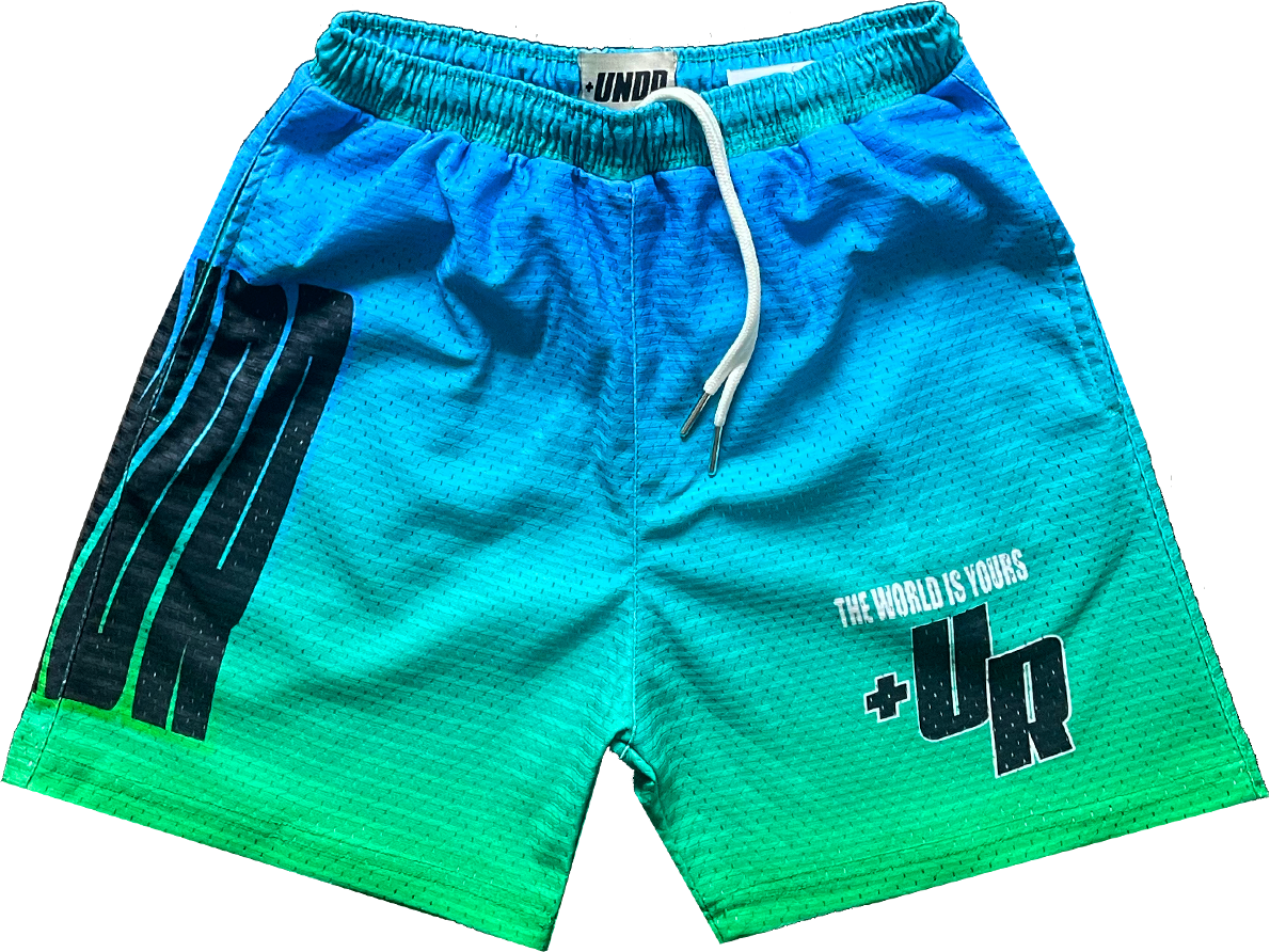 Wavy Mesh Shorts “Black”