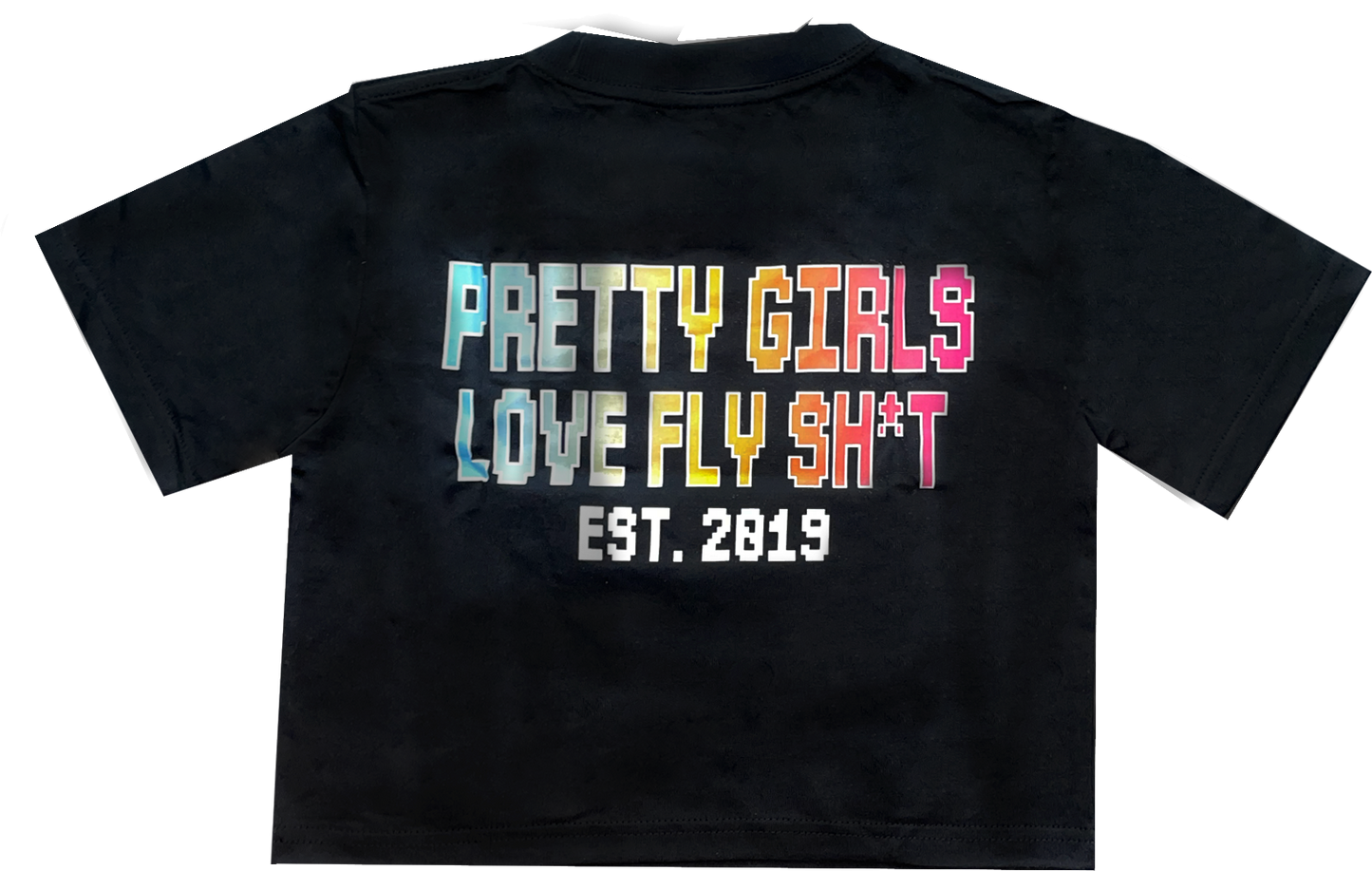 Pretty Girls Love Crop Tee "Blue"
