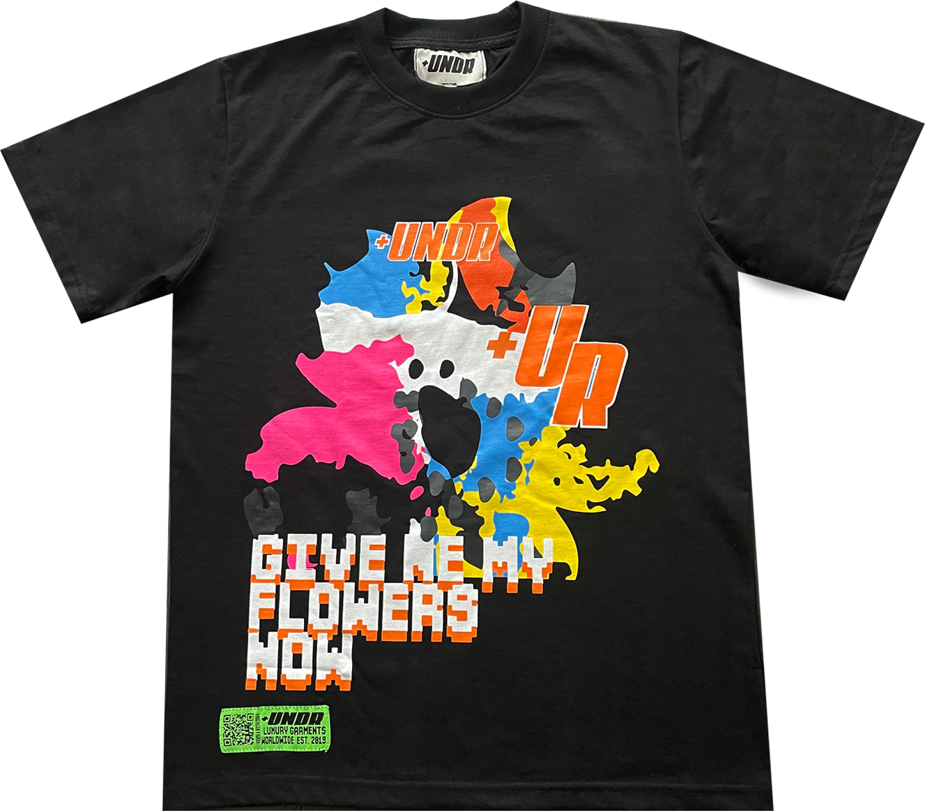 Floral Tee “Black”