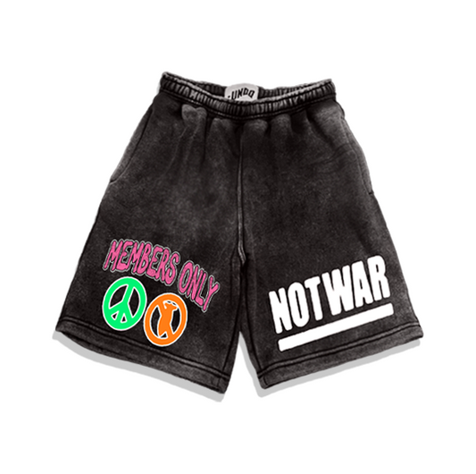 Peace Not WAR Shorts "Orange Crush"