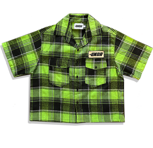Fear No Evil Flannel Green