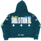 Time Waits For None Hoodie "Aqua"