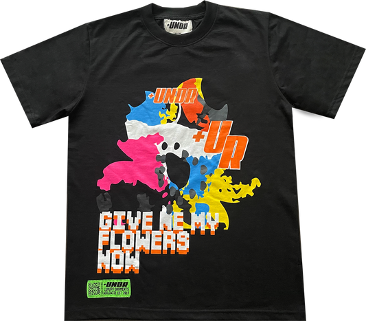 Floral Tee “Black”