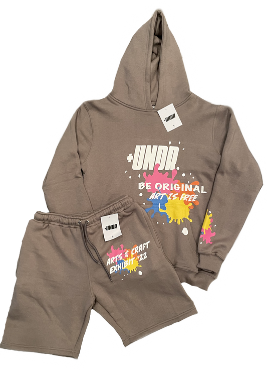 Art Is Free Sweatsuit Set (Taupe)